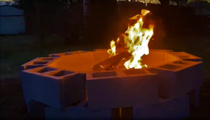 can you use cinder blocks for a fire pit