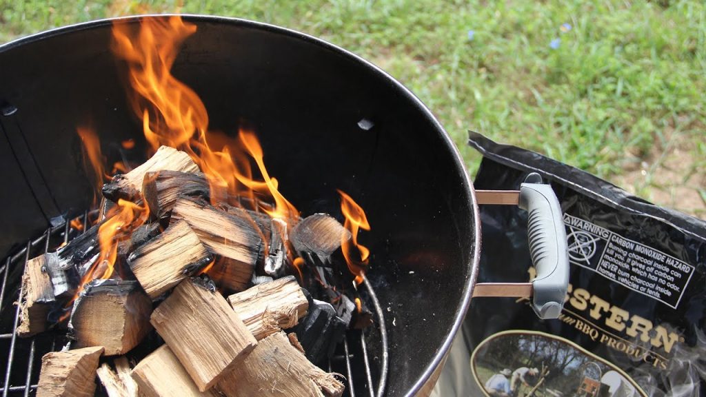 can you burn wood in a weber grill