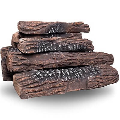 natural glo large gas fireplace logs