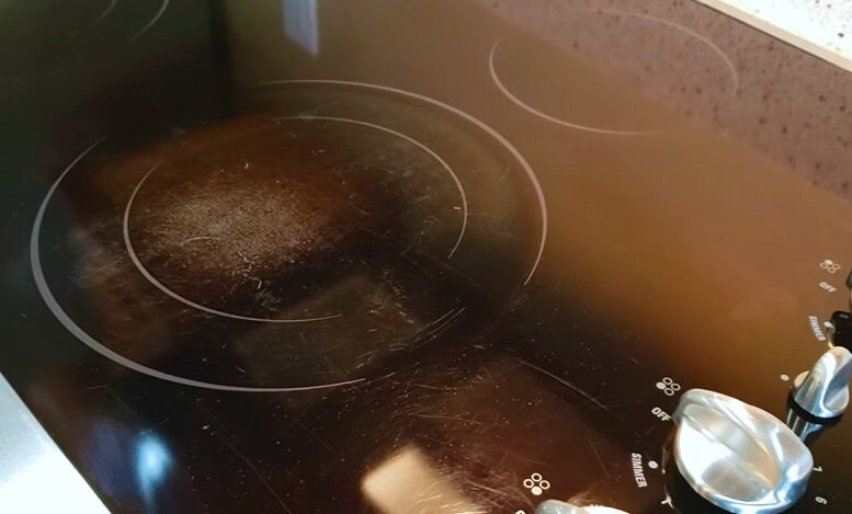 how to fix scratches on a gas stove top