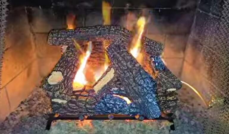 can-you-put-wood-around-a-gas-fireplace