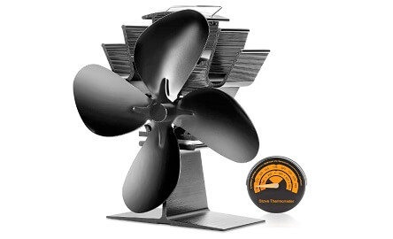 CWLAKON Wood Stove Fan Heat Powered