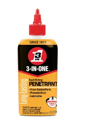 3-IN-ONE Fast-Acting Penetrant Drip Oil