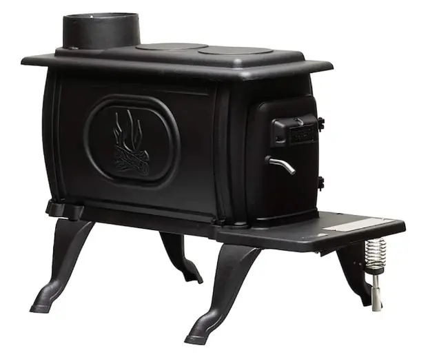 US Stove US1269E 900 Sq. Ft. Log Wood Cast Iron Stove