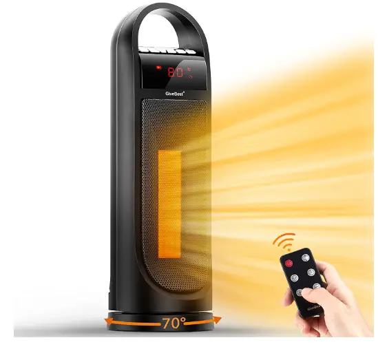 GiveBest Space Heater for Large Room with Remote Control