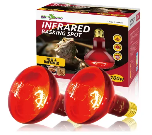 REPTI ZOO 2 Pack Infrared Heat Lamp