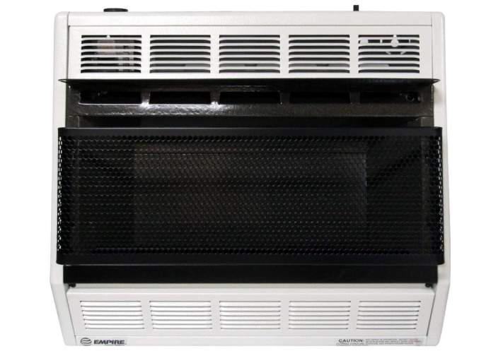 Empire BF30 White Vent Free Blue Flame Heater Propane