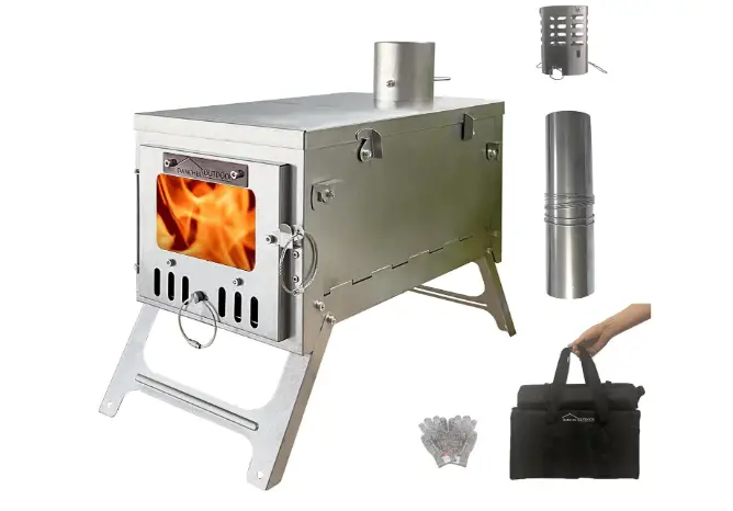 DANCHEL OUTDOOR T6 TA1 Titanium Wood Burning Stove