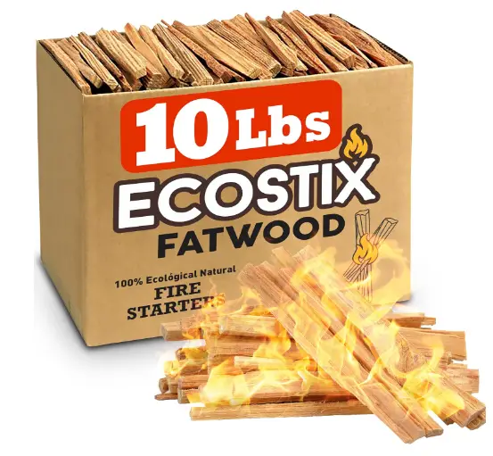 EasyGoProducts Approx. 120 Eco-Stix Fatwood Fire Starter