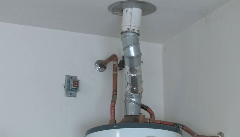 gas hot water heater venting problems