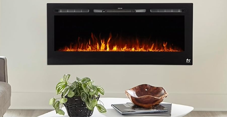 best recessed electric fireplace