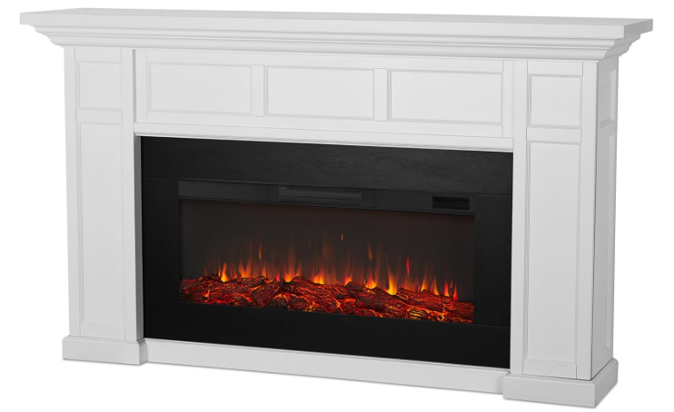 Real Flame Alcott 75” Electric Fireplace with Mantel