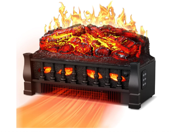 R.W.FLAME Electric Fireplace Log Set Heater